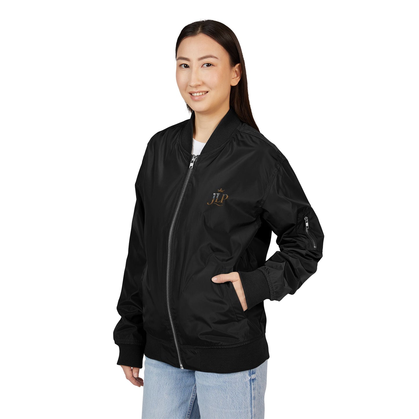 Embroidered Eco Bomber Jacket
