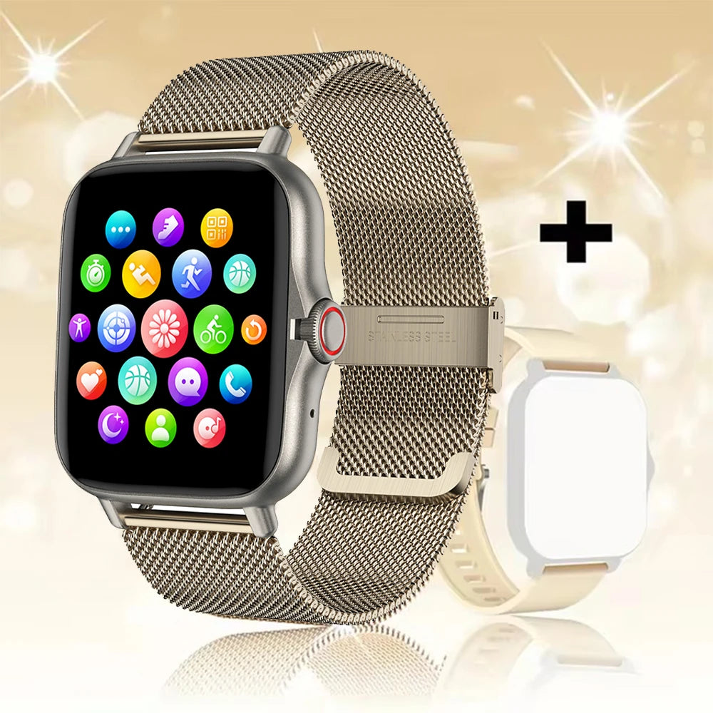 Smartwatch 2024 Bluetooth 1.44" | Llamadas, Salud y Deportes – Compatible con Android & iPhone