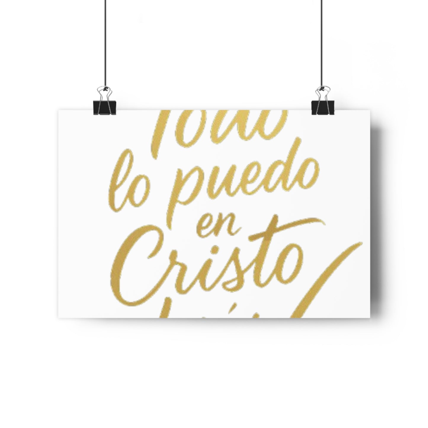 todo lo puedo en cristo jesús - cuadro decorativo con mensage de fe,