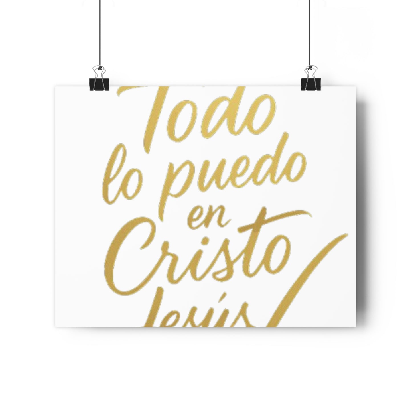 todo lo puedo en cristo jesús - cuadro decorativo con mensage de fe,