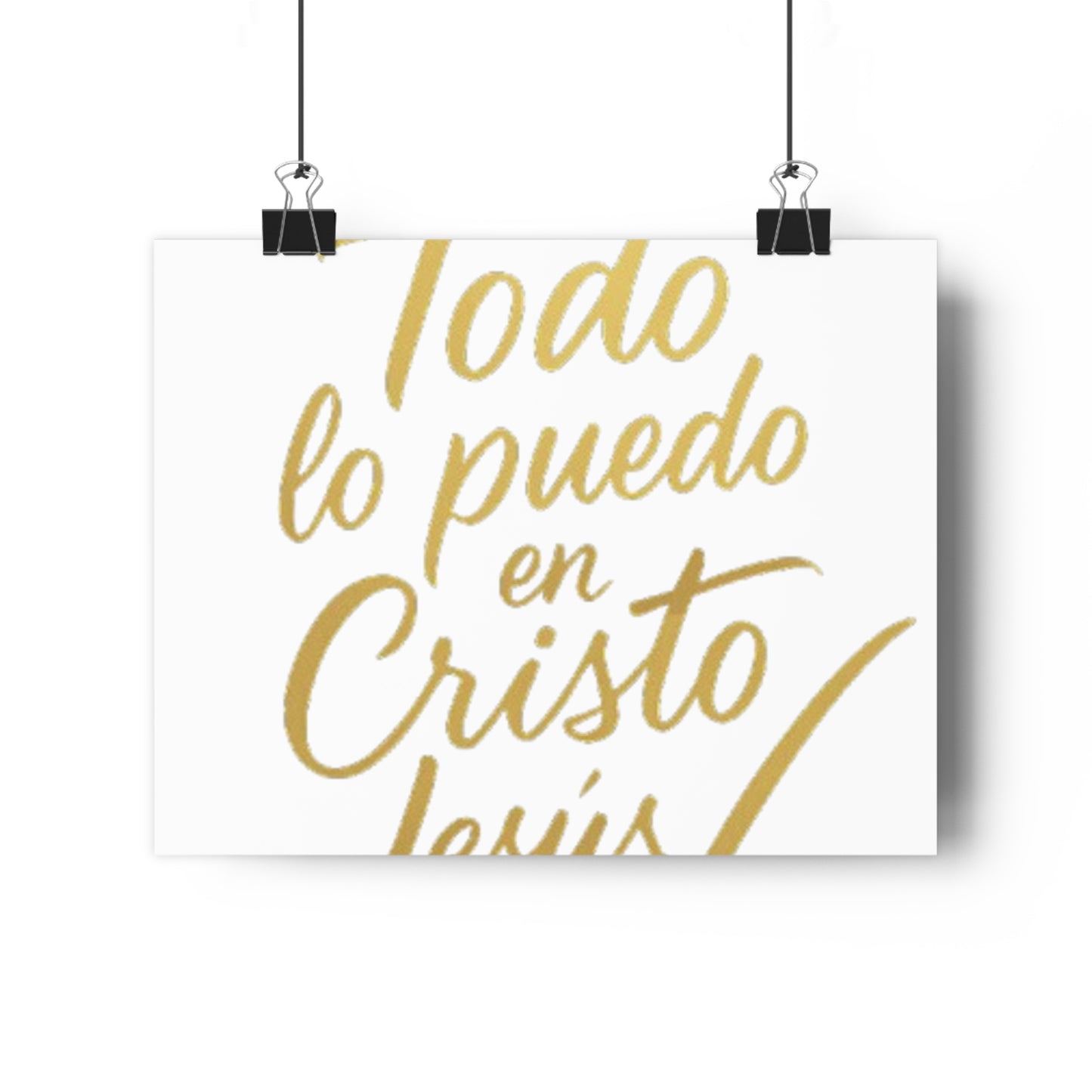 todo lo puedo en cristo jesús - cuadro decorativo con mensage de fe,