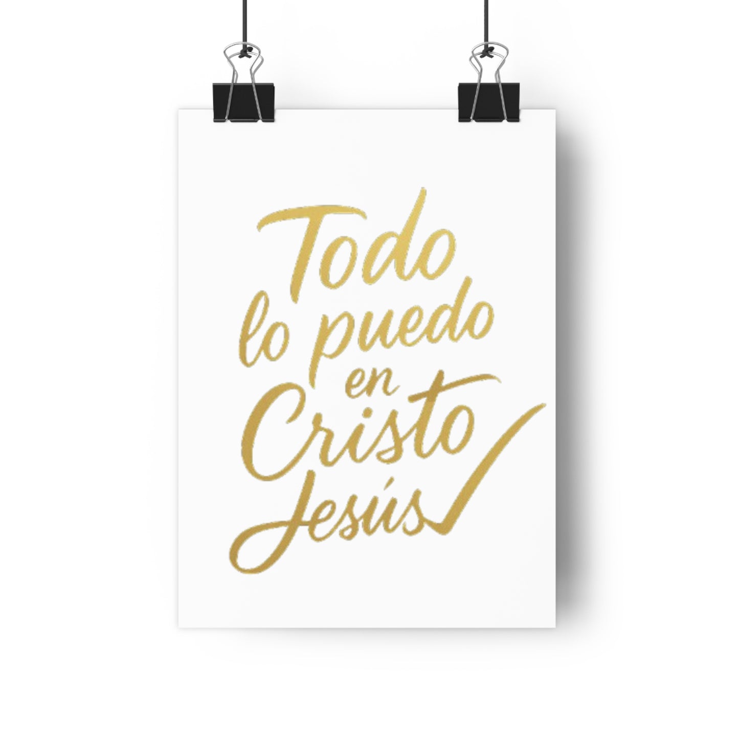todo lo puedo en cristo jesús - cuadro decorativo con mensage de fe,