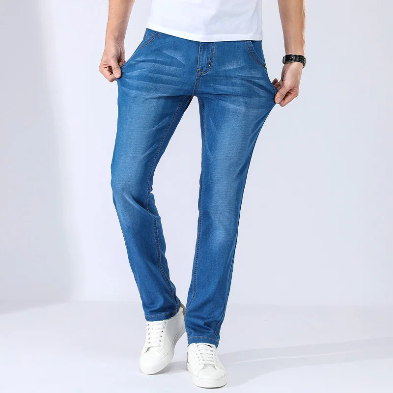 Jeans slim stretch para hombre - moda casual y confort