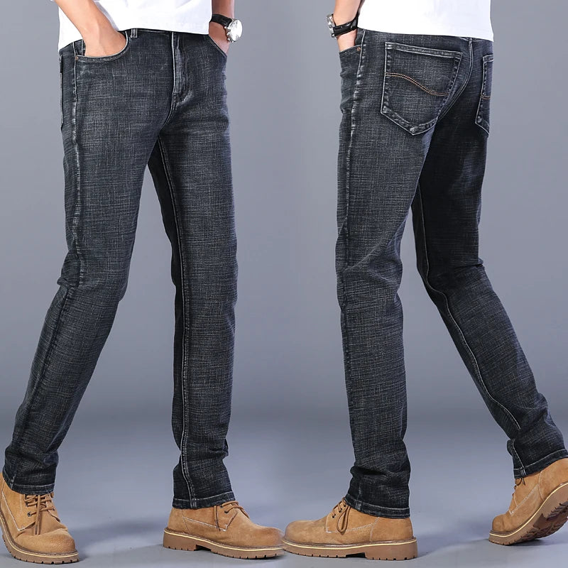 Jeans slim stretch para hombre - moda casual y confort