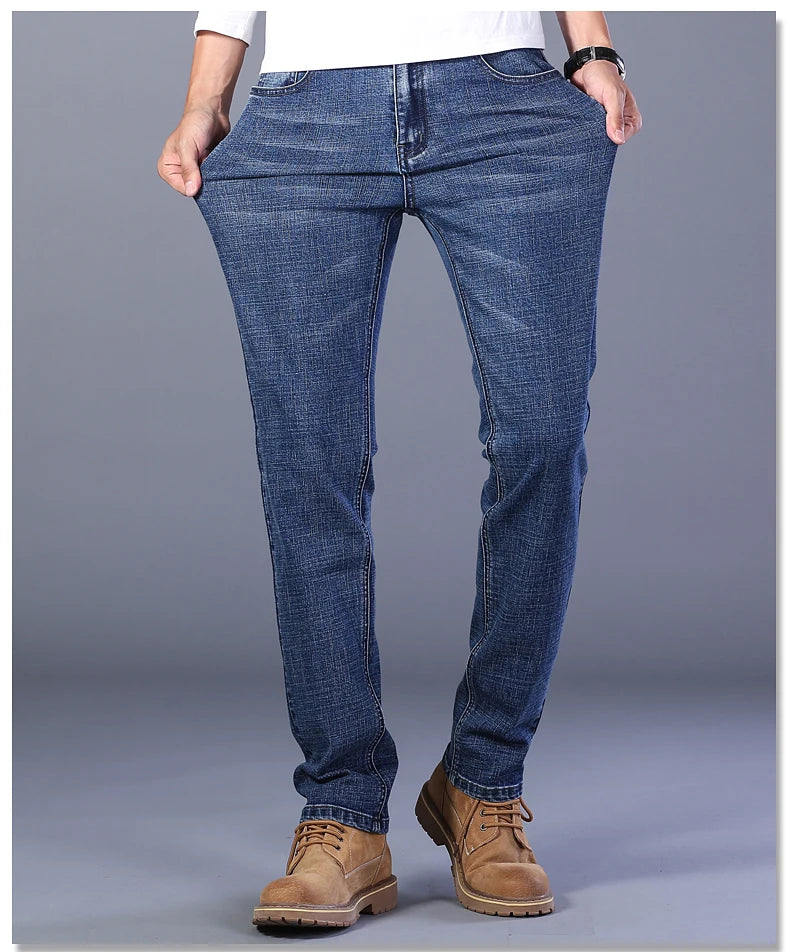 Jeans slim stretch para hombre - moda casual y confort