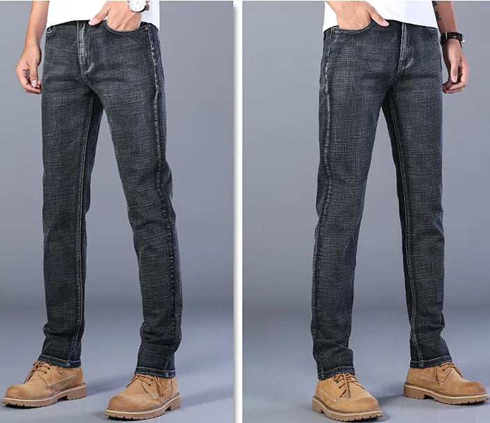 Jeans slim stretch para hombre - moda casual y confort