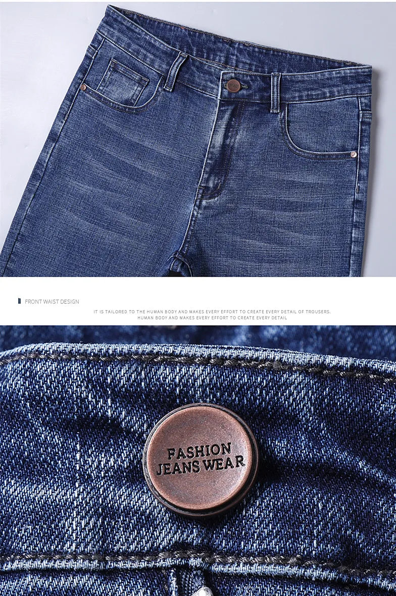 Jeans slim stretch para hombre - moda casual y confort