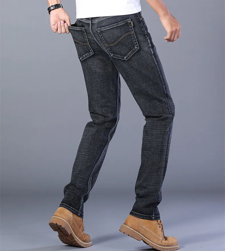 Jeans slim stretch para hombre - moda casual y confort