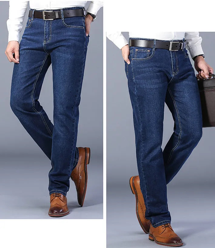Jeans slim stretch para hombre - moda casual y confort