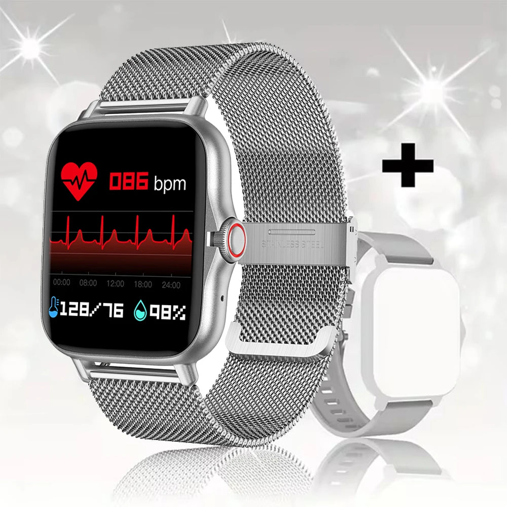 Smartwatch 2024 Bluetooth 1.44" | Llamadas, Salud y Deportes – Compatible con Android & iPhone