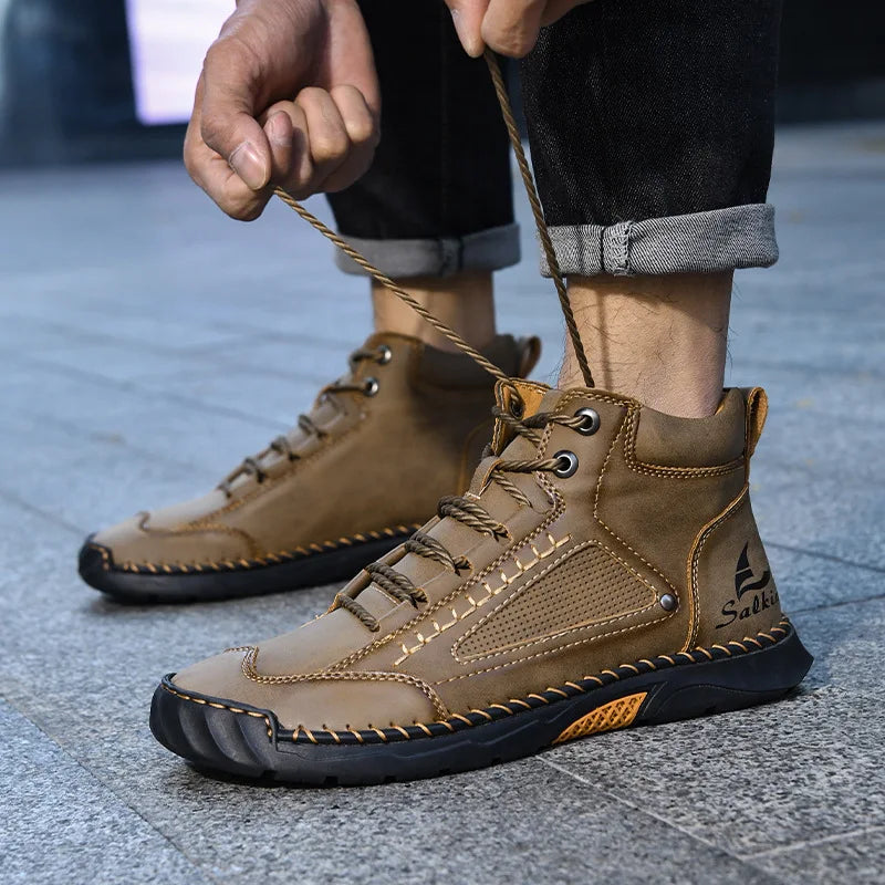 Botas de Cuero para Hombre – Estilo Casual, Resistentes y Elegantes