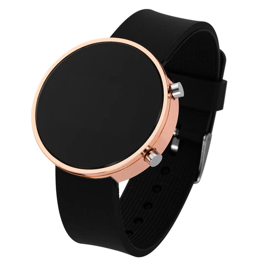 Reloj Digital LED Unisex – Diseño Minimalista, Correa de Silicona, Moda Casual y Elegante