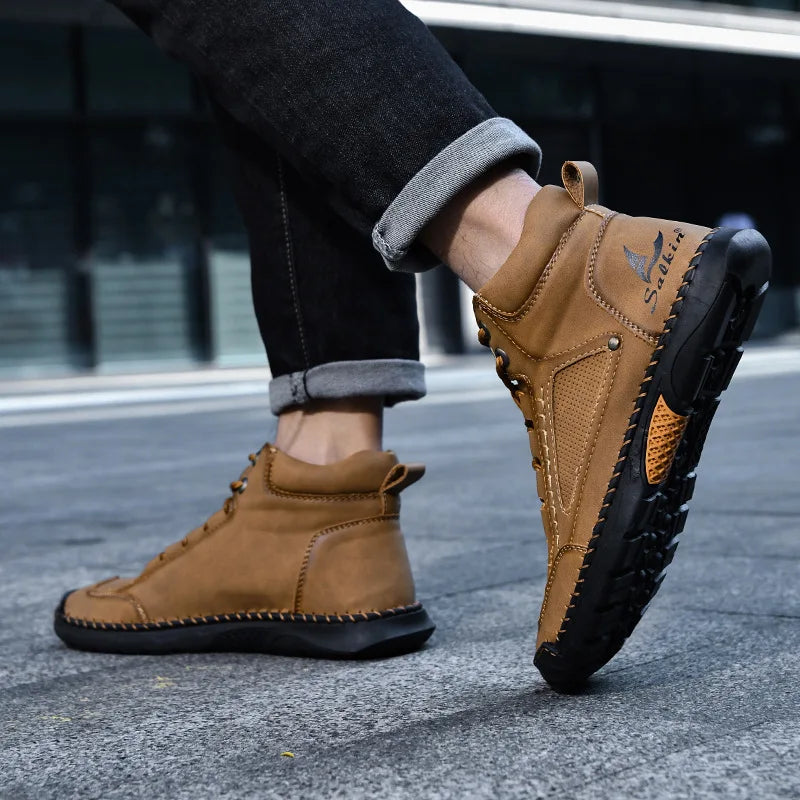 Botas de Cuero para Hombre – Estilo Casual, Resistentes y Elegantes