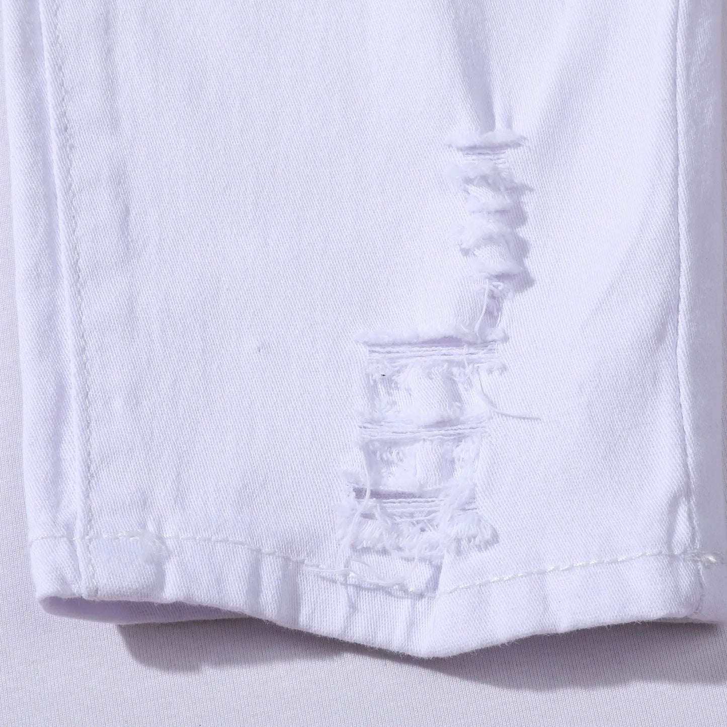 Jeans Rotos Punk para Hombre – Skinny Slim Fit con Parche y Estilo Urbano