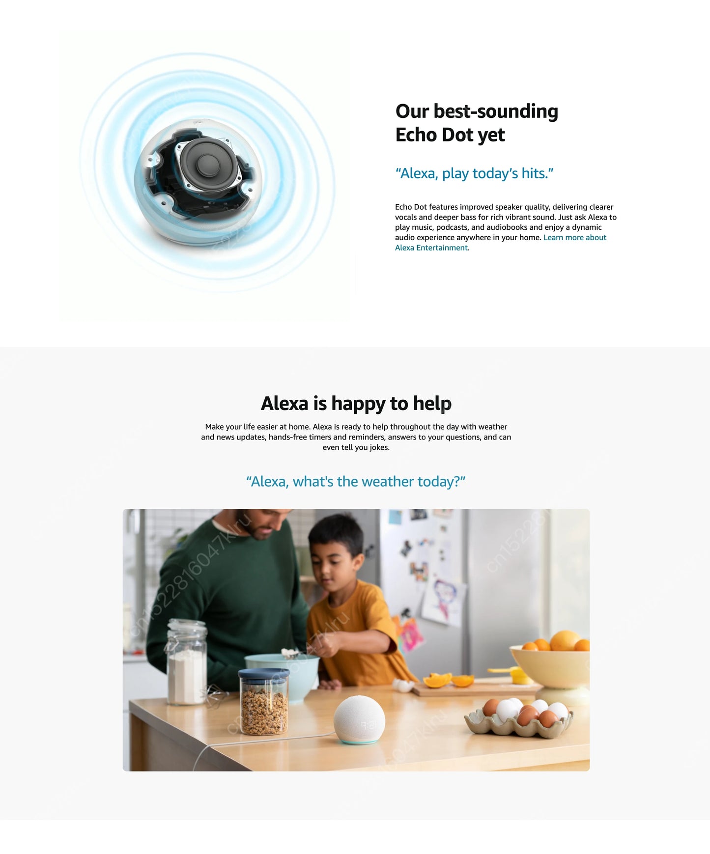 Alexa Echo Dot 5ta Generación con Reloj y Asistente de Voz