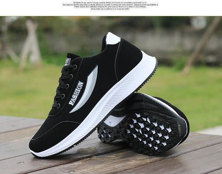 Zapatillas Negras Deportivas para Hombre – Ligeras, Transpirables y de Moda