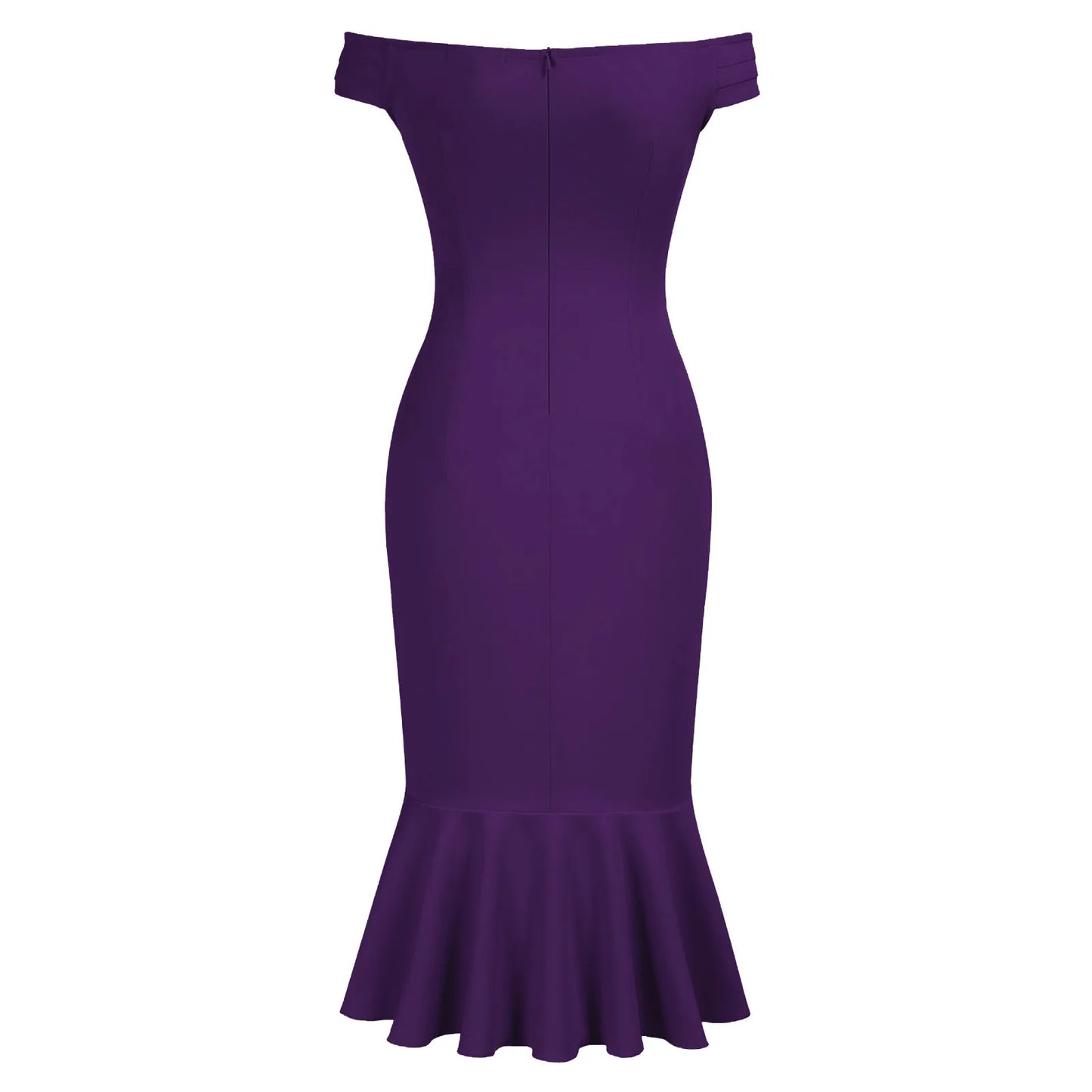 Vestido Elegante de Fiesta para Mujer – Off Shoulder con Volantes y Abertura Lateral