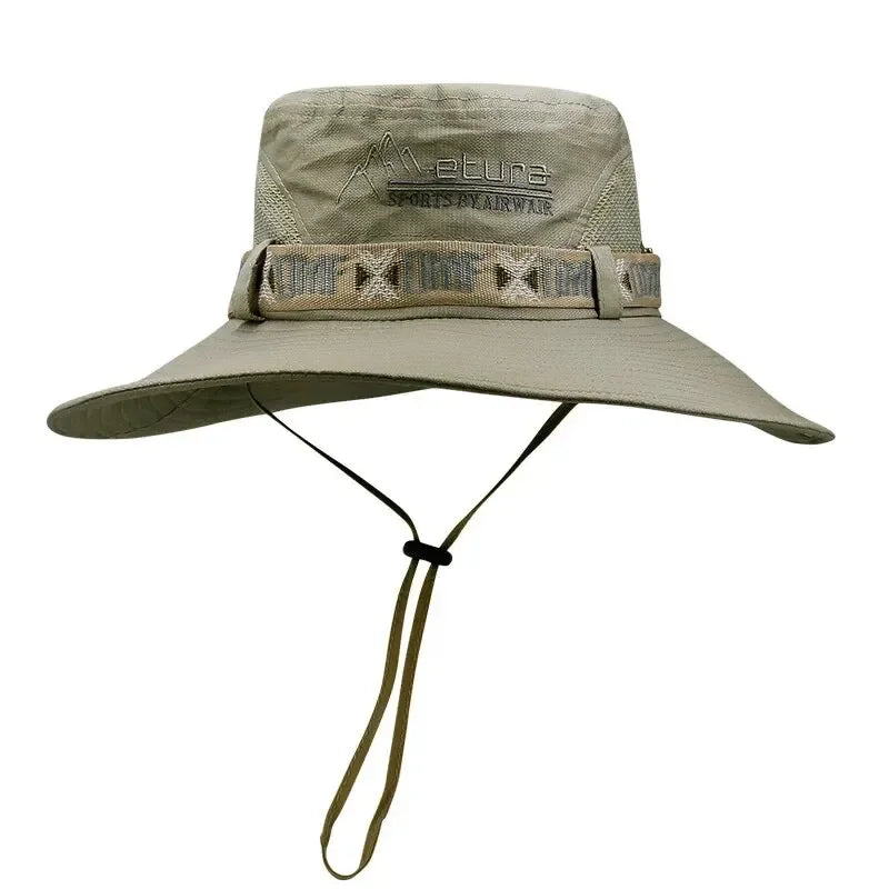 Sombrero Safari para Hombre – Protección UV, Apto para Pesca, Senderismo y Playa