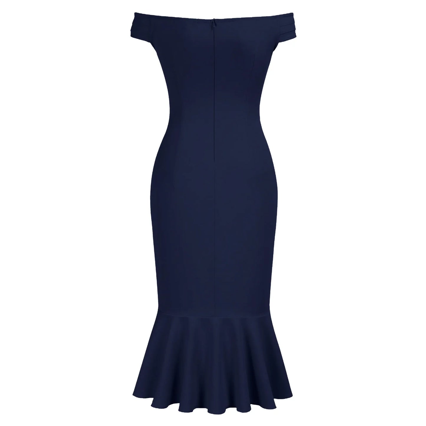 Vestido Elegante de Fiesta para Mujer – Off Shoulder con Volantes y Abertura Lateral