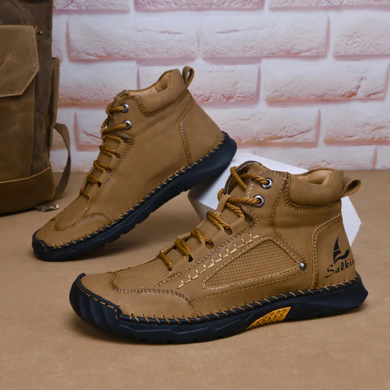 Botas de Cuero para Hombre – Estilo Casual, Resistentes y Elegantes
