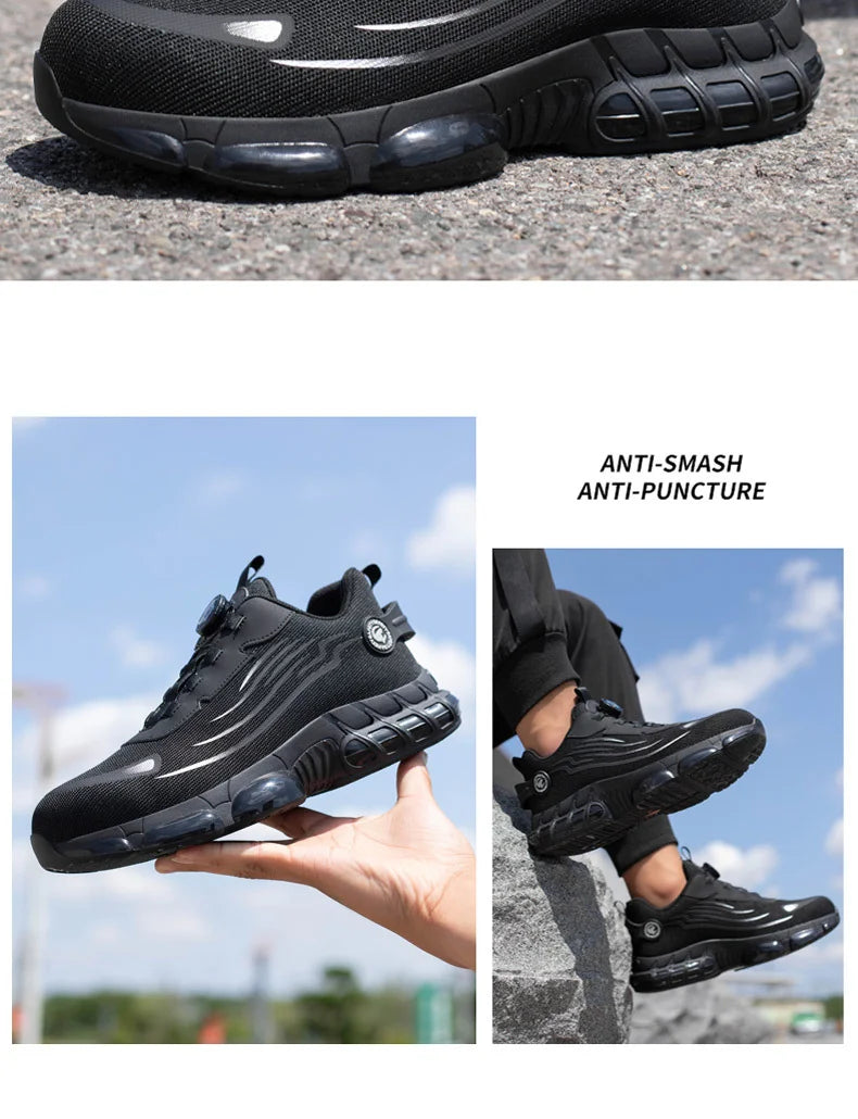 Zapatos de Seguridad para Hombre | Ligeros, Antideslizantes y Transpirables