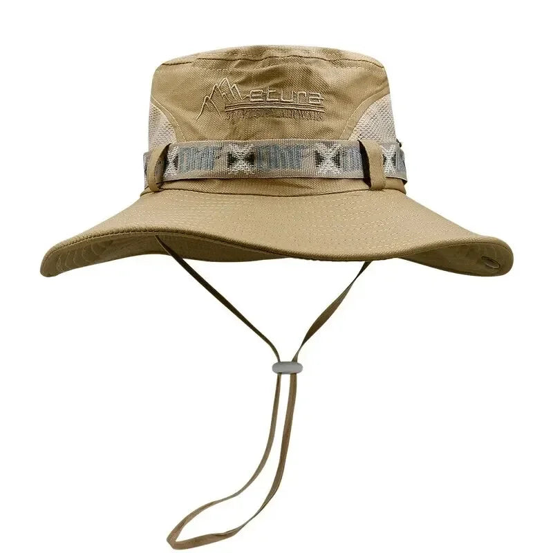 Sombrero Safari para Hombre – Protección UV, Apto para Pesca, Senderismo y Playa