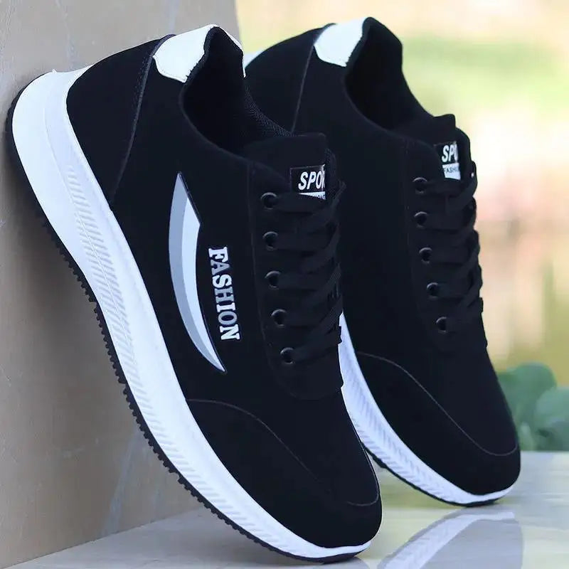 Zapatillas Negras Deportivas para Hombre – Ligeras, Transpirables y de Moda