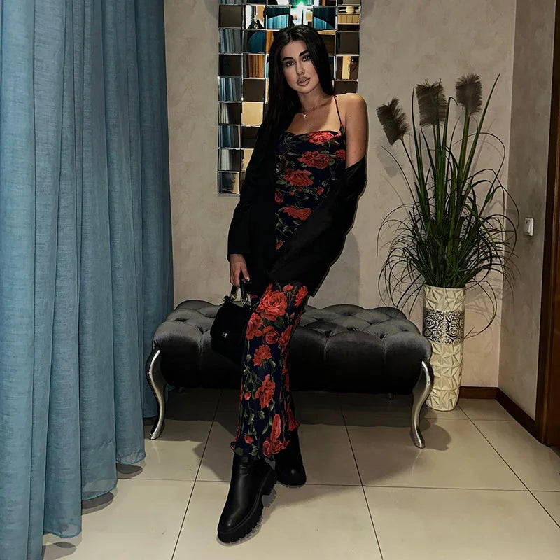 Vestido Floral Elegante para Mujer – Verano 2025, Casual y Sexy