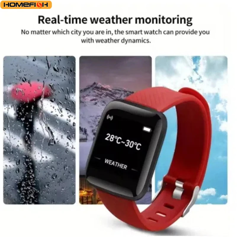 Smartwatch Deportivo 116 Plus – Monitor de Salud, Notificaciones, Música y Control de Actividad