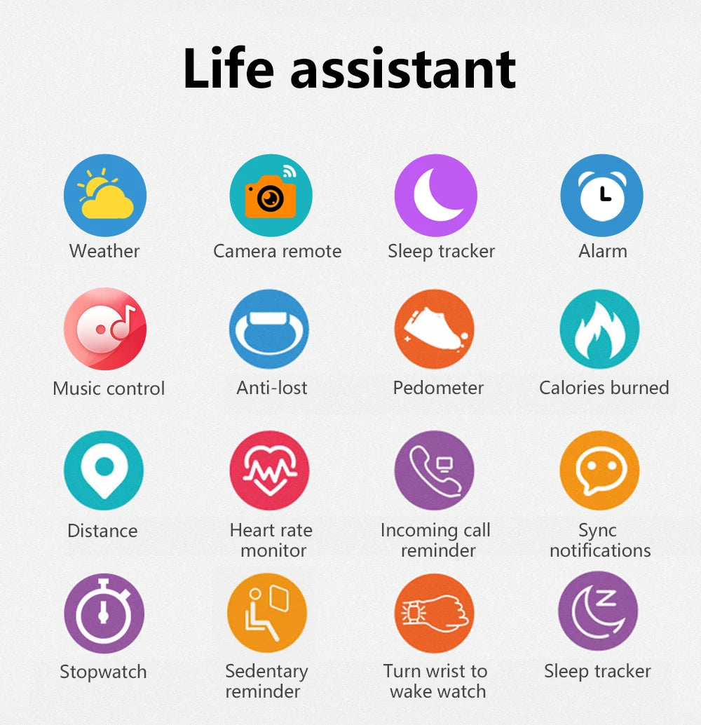 Smartwatch Deportivo 116 Plus – Monitor de Salud, Notificaciones, Música y Control de Actividad