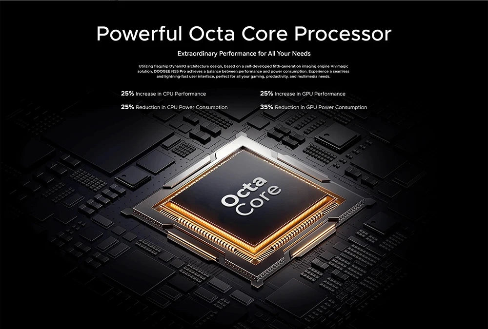 DOOGEE N55 PRO Smartphone 5G – 6.56” 90Hz, 4GB+128GB, Triple Cámara, Android 14