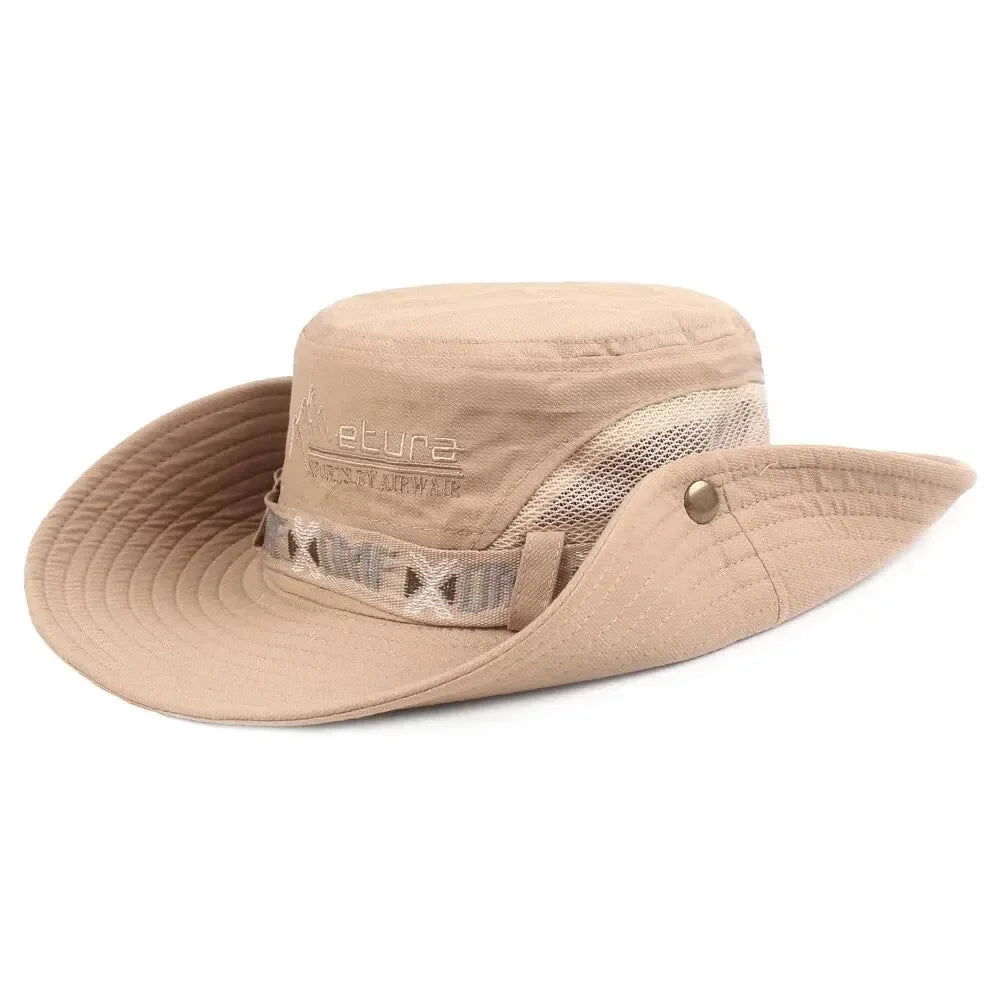 Sombrero Safari para Hombre – Protección UV, Apto para Pesca, Senderismo y Playa