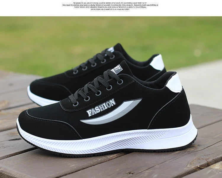 Zapatillas Negras Deportivas para Hombre – Ligeras, Transpirables y de Moda