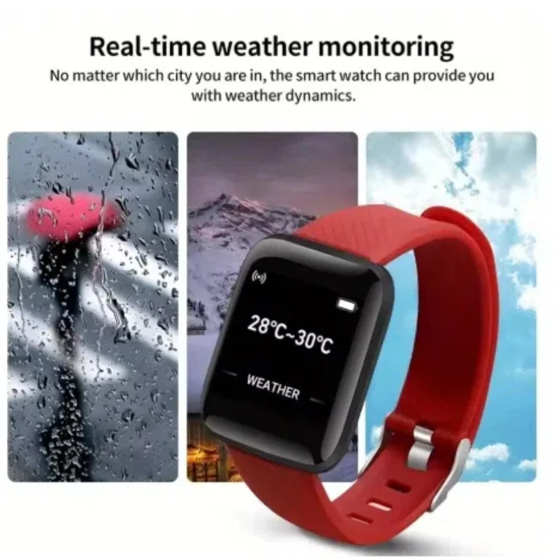 Smartwatch Deportivo 116 Plus – Monitor de Salud, Notificaciones, Música y Control de Actividad