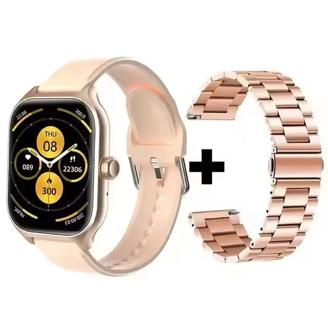 Smartwatch 1.83” HD – Llamadas Bluetooth, Notificaciones, Deportes y Monitoreo de Salud