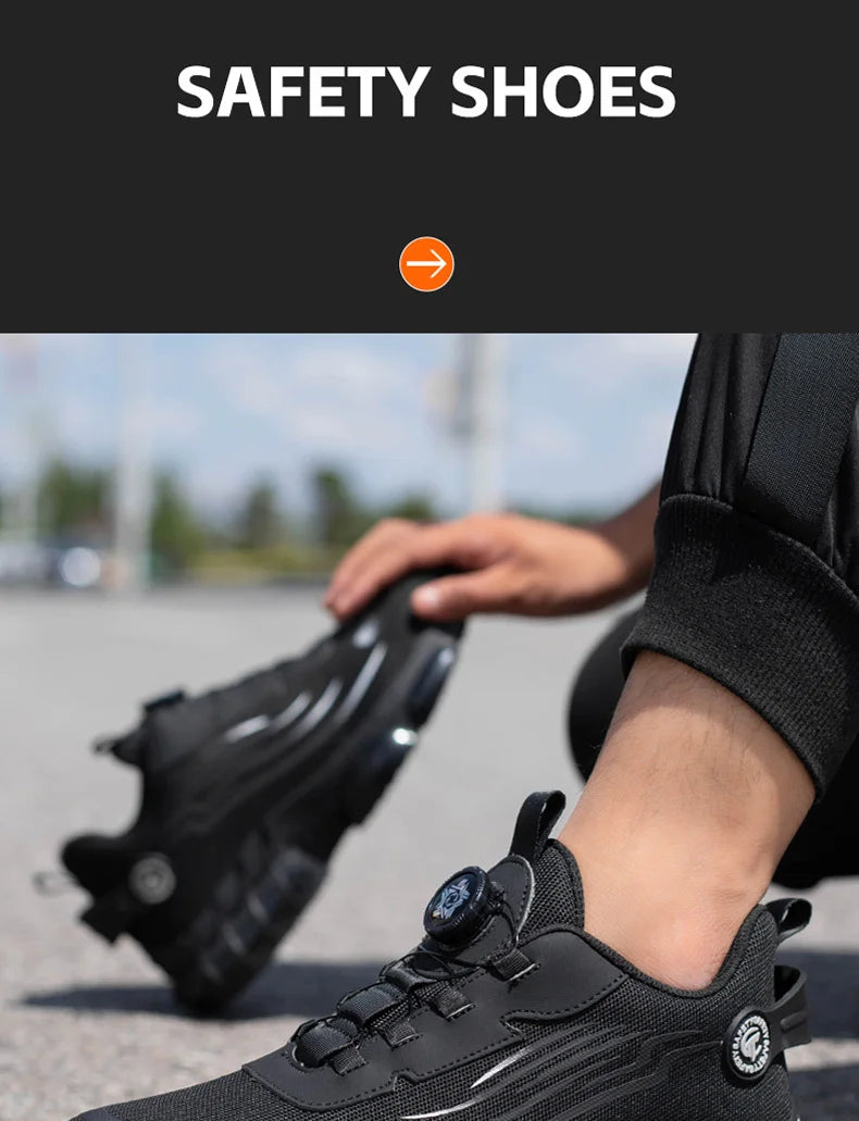 Zapatos de Seguridad para Hombre | Ligeros, Antideslizantes y Transpirables