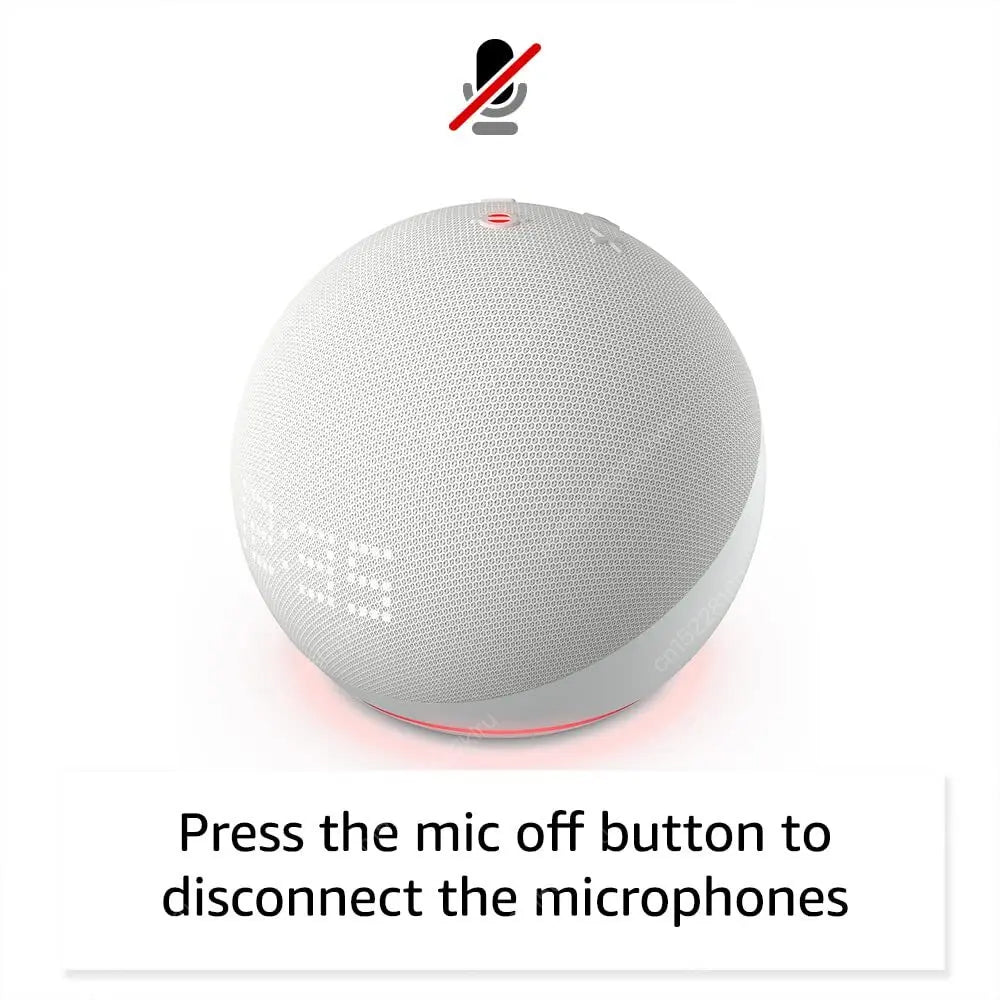 Alexa Echo Dot 5ta Generación con Reloj y Asistente de Voz