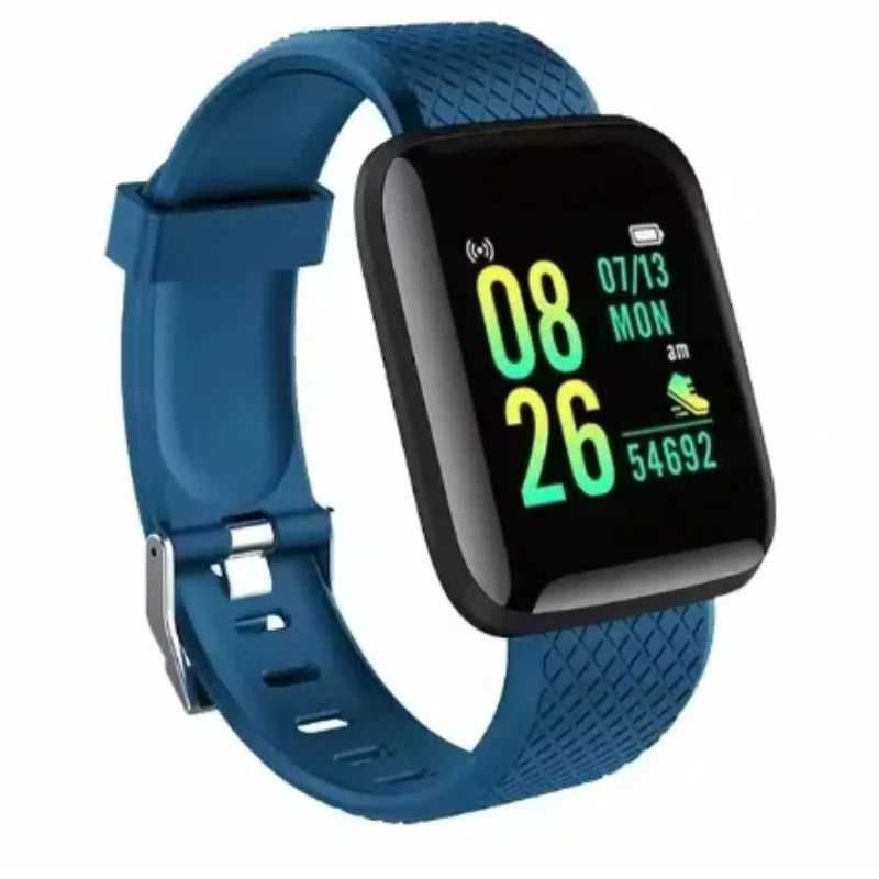 Smartwatch Deportivo 116 Plus – Monitor de Salud, Notificaciones, Música y Control de Actividad