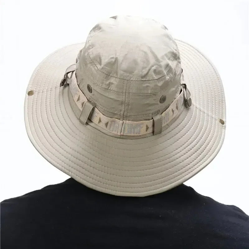 Sombrero Safari para Hombre – Protección UV, Apto para Pesca, Senderismo y Playa