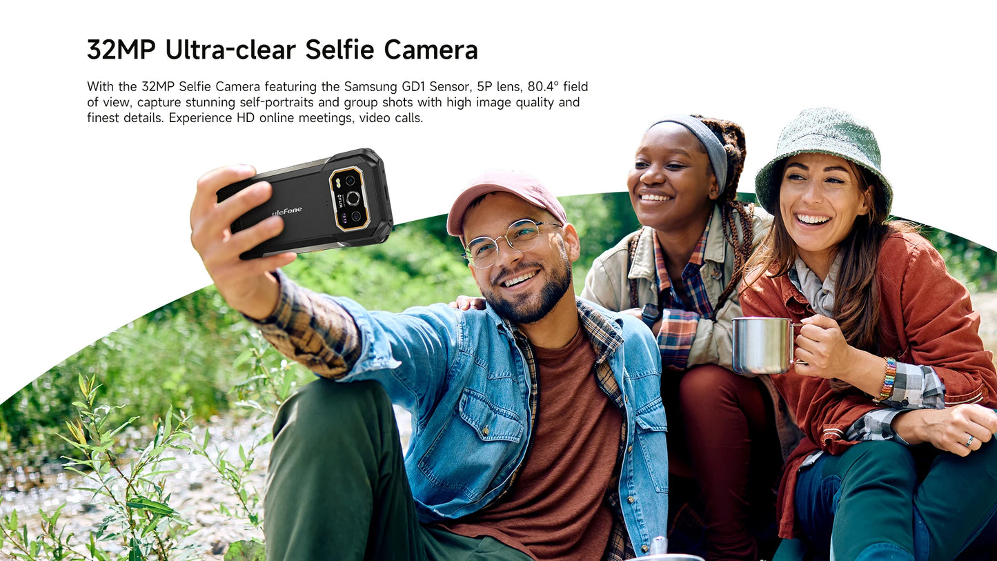 Ulefone Armor 27T Pro 5G – Smartphone Rugerizado 10600mAh, Android 14, 24GB+256GB, Cámara Térmica y Nocturna