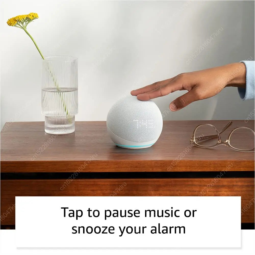 Alexa Echo Dot 5ta Generación con Reloj y Asistente de Voz
