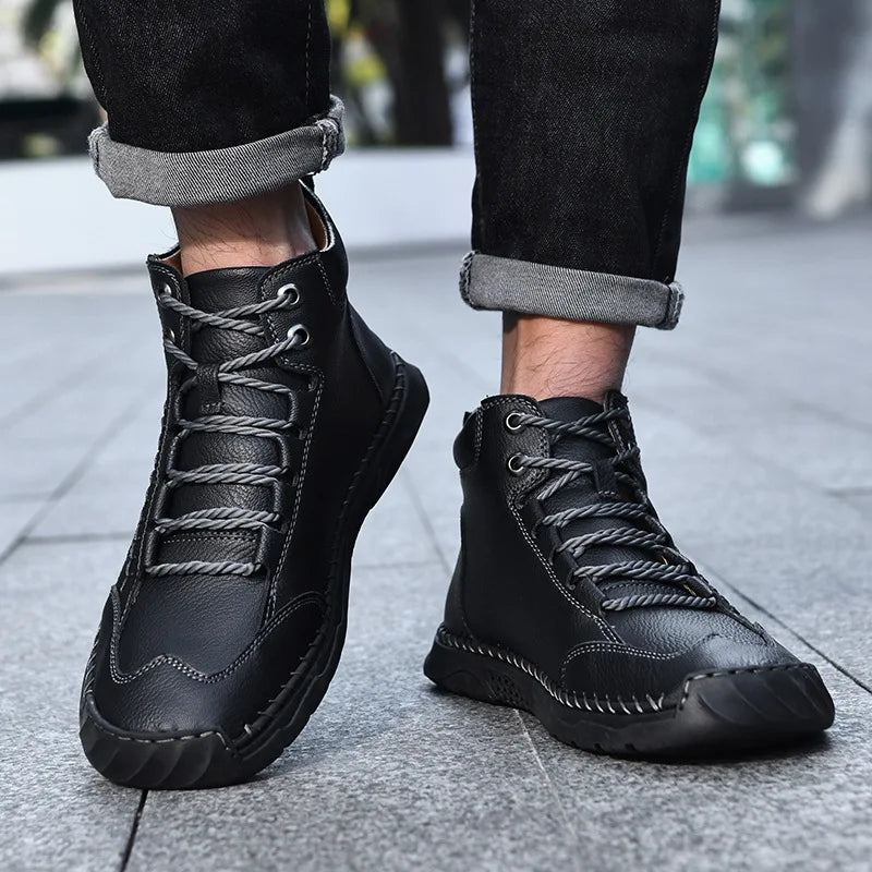 Botas de Cuero para Hombre – Estilo Casual, Resistentes y Elegantes