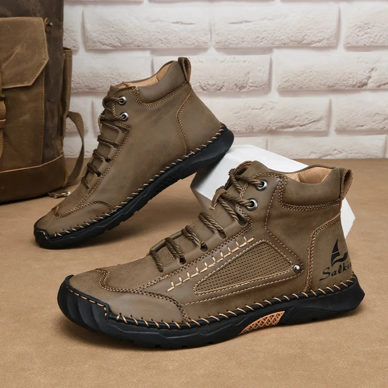 Botas de Cuero para Hombre – Estilo Casual, Resistentes y Elegantes