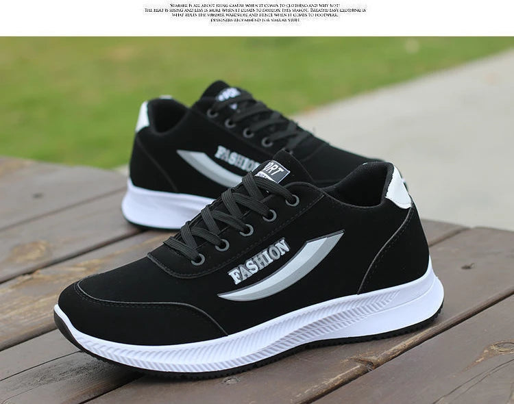 Zapatillas Negras Deportivas para Hombre – Ligeras, Transpirables y de Moda