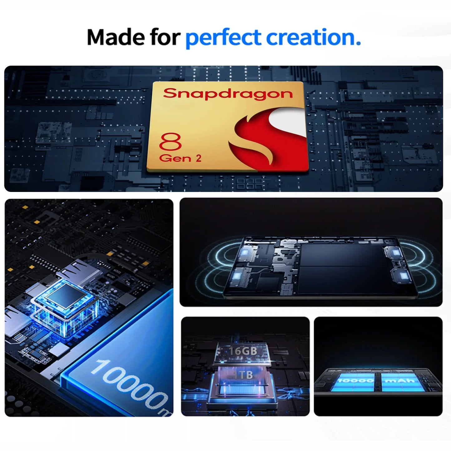 Pad 9 Pro Tablet 10.1” – 16GB RAM + 1TB ROM, Snapdragon Gen2, Android 13, Cámara 48MP, Pantalla Full HD