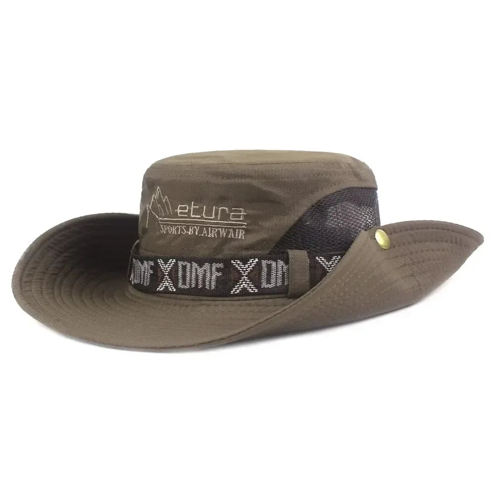 Sombrero Safari para Hombre – Protección UV, Apto para Pesca, Senderismo y Playa