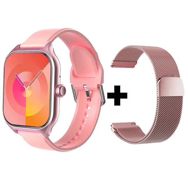 Smartwatch 1.83” HD – Llamadas Bluetooth, Notificaciones, Deportes y Monitoreo de Salud