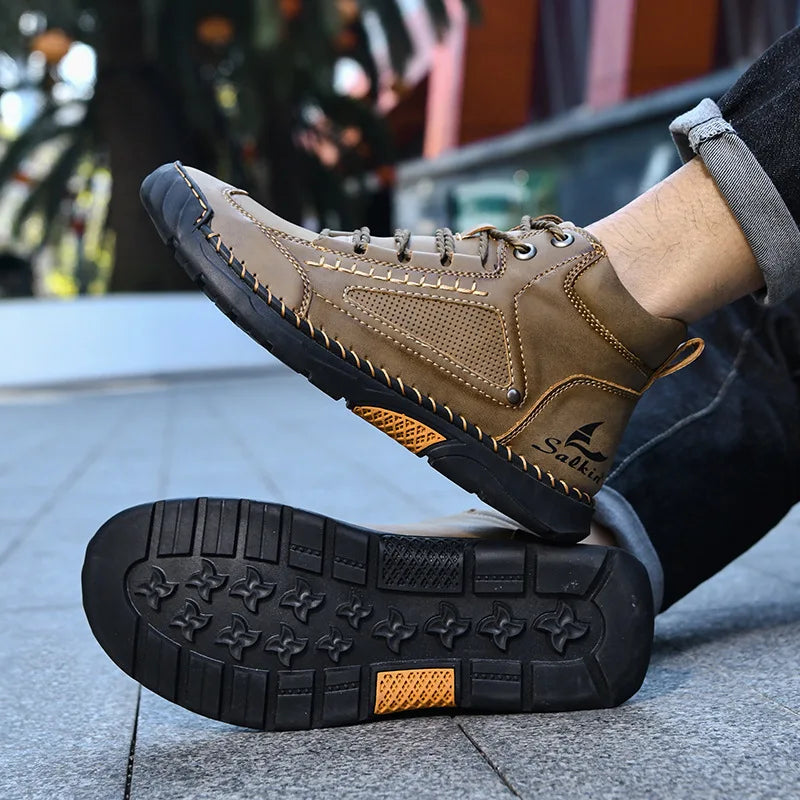 Botas de Cuero para Hombre – Estilo Casual, Resistentes y Elegantes