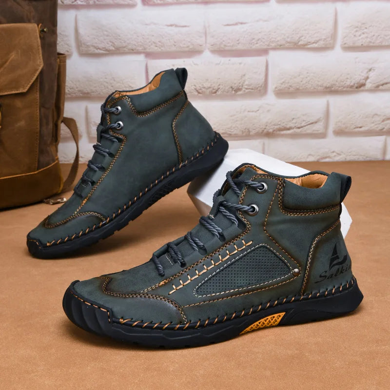 Botas de Cuero para Hombre – Estilo Casual, Resistentes y Elegantes