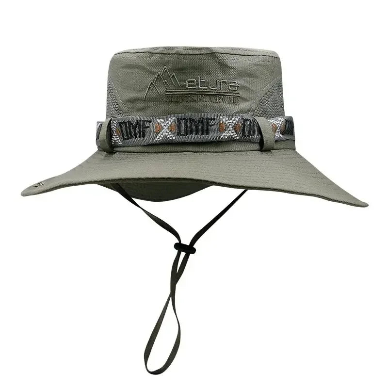 Sombrero Safari para Hombre – Protección UV, Apto para Pesca, Senderismo y Playa